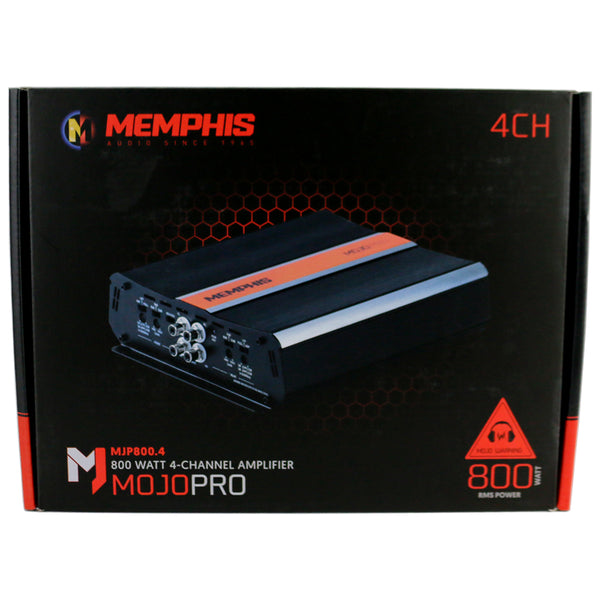 Memphis Audio MJP800.4 MOJO Pro 800W 4Channel Car Audio Amplifier